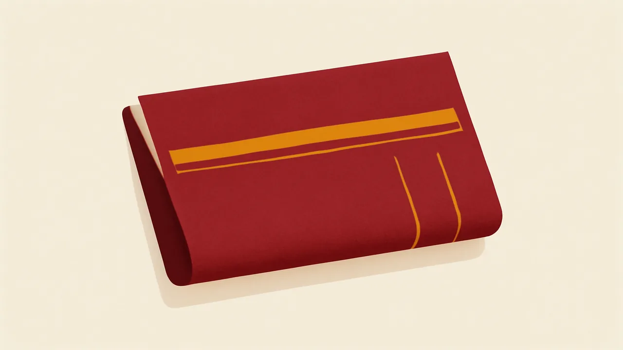 Abstract weekly briefing newsprint header rendered in muted crimson and ochre